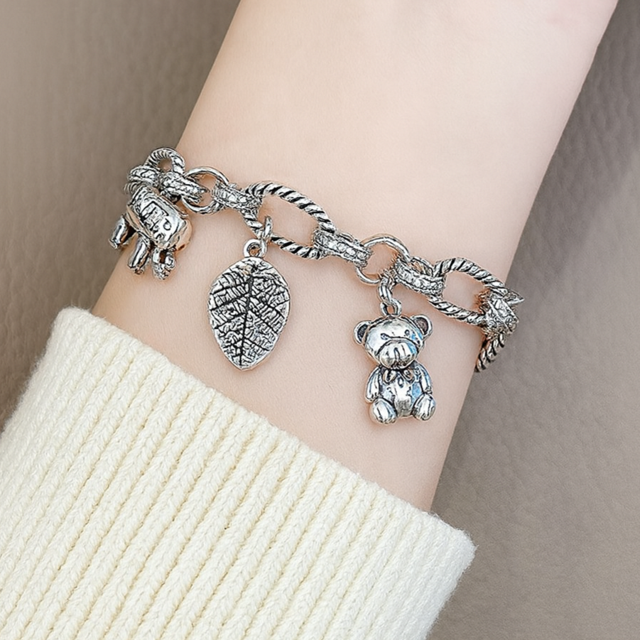 Pulsera de Plata 925 - Oso