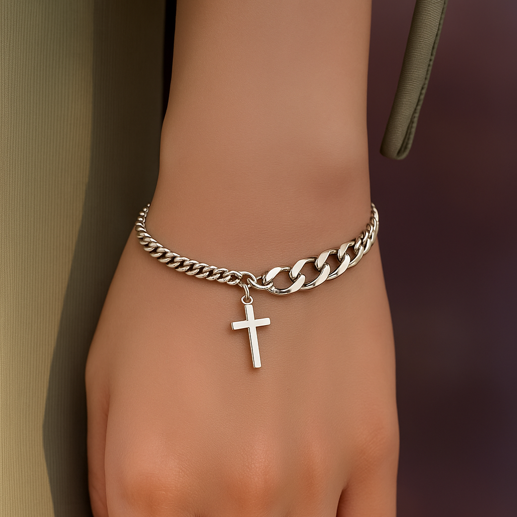 Pulsera de Plata 925 - Cruz