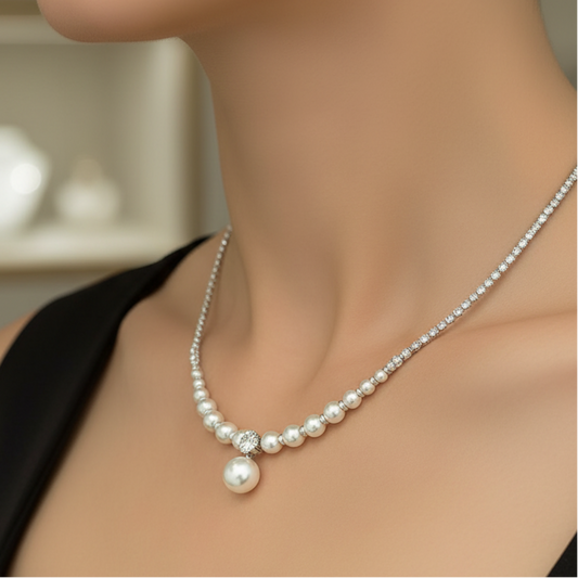 Collar de Plata 925 - Perla