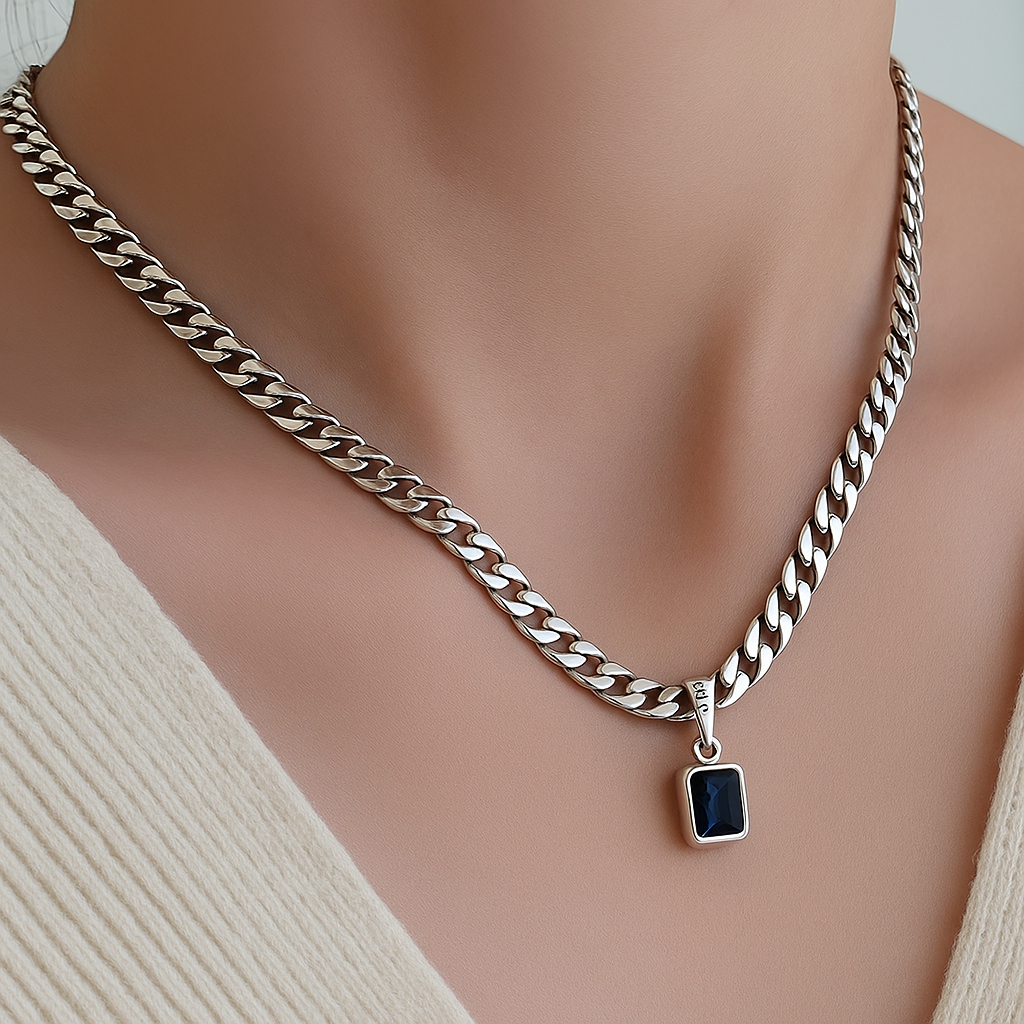 Collar de Plata 925 - Onix
