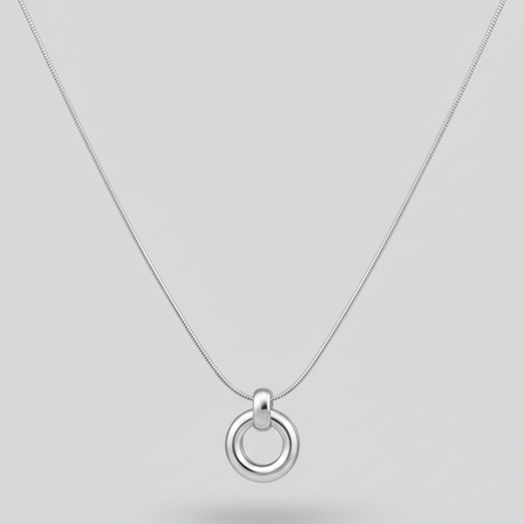 Collar de Plata 925 con anillo circular - Velana