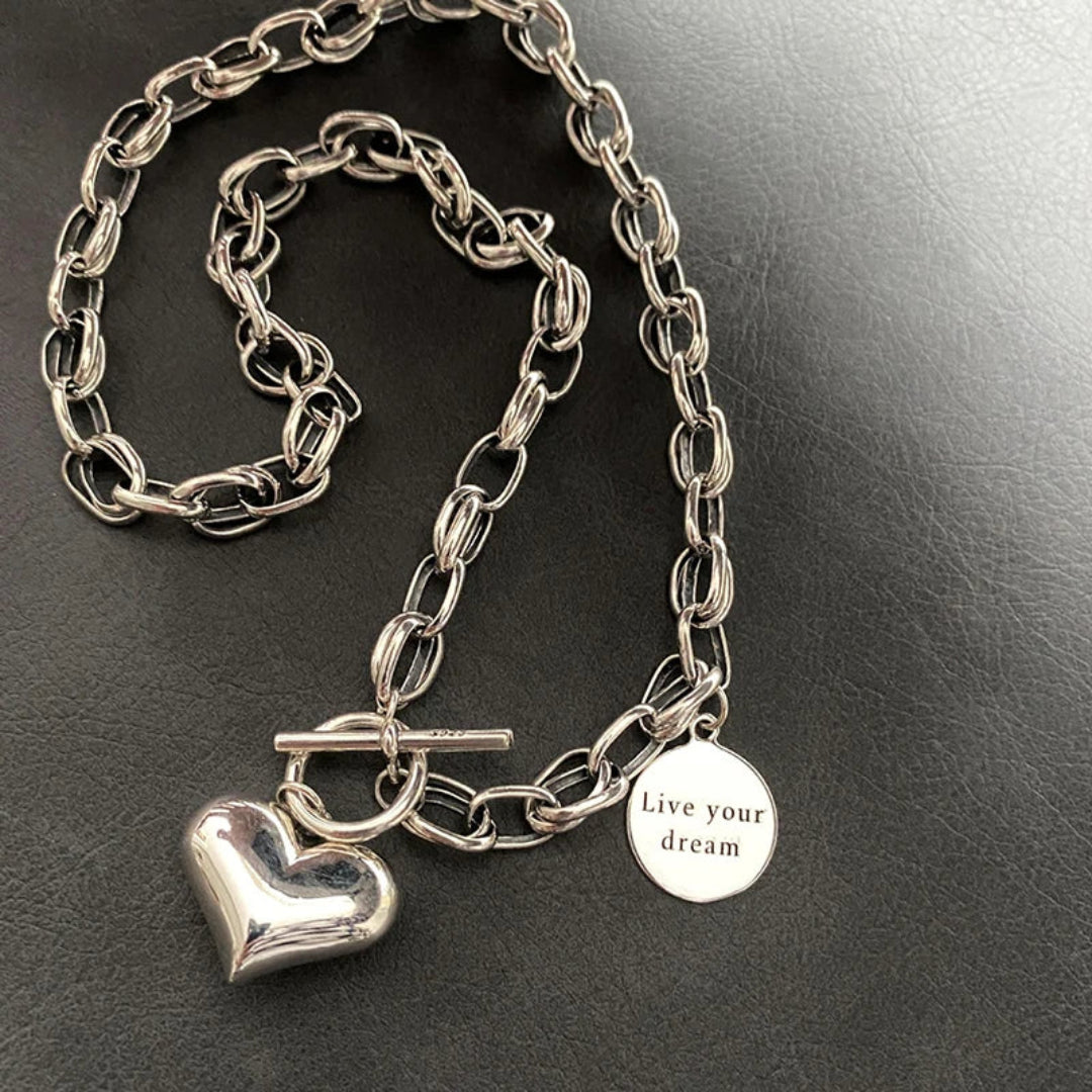 Collar de Plata 925 con colgante de corazón - Zanira
