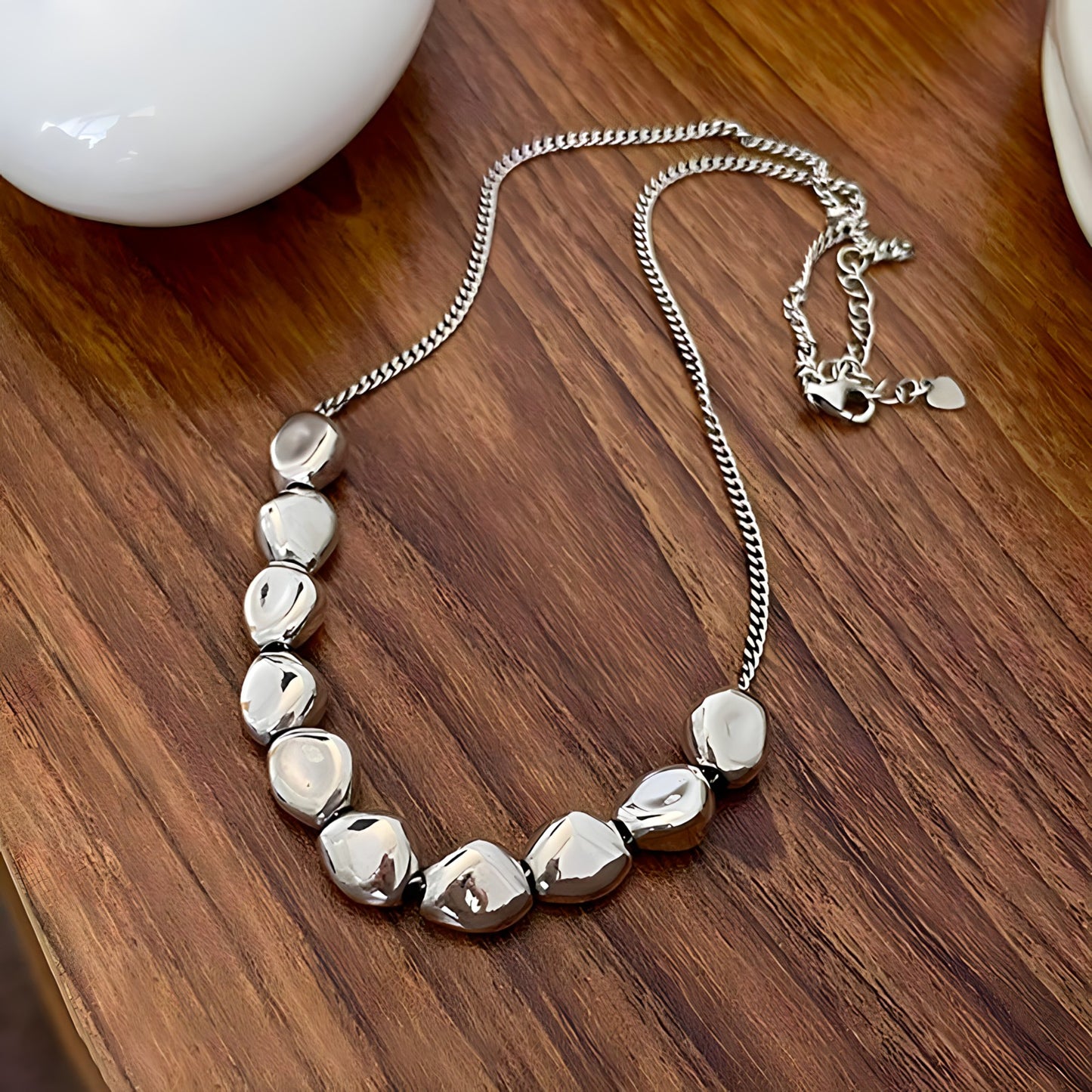 Collar de Plata 925 con piedras geométricas - Aurora