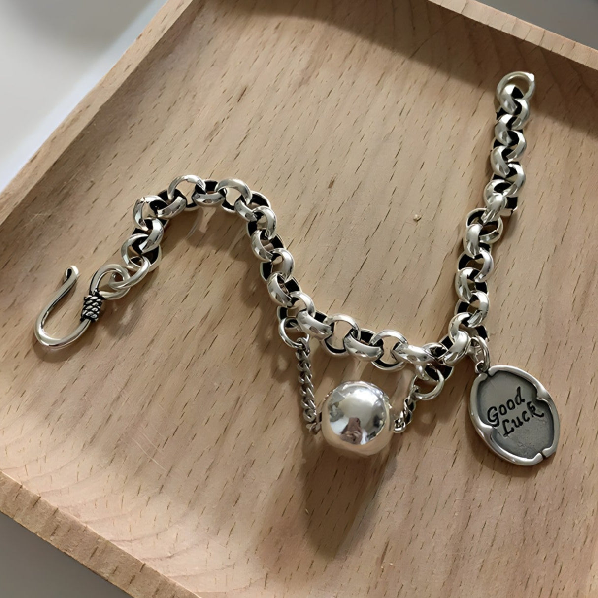 Pulsera de Plata 925 -Buena suerte