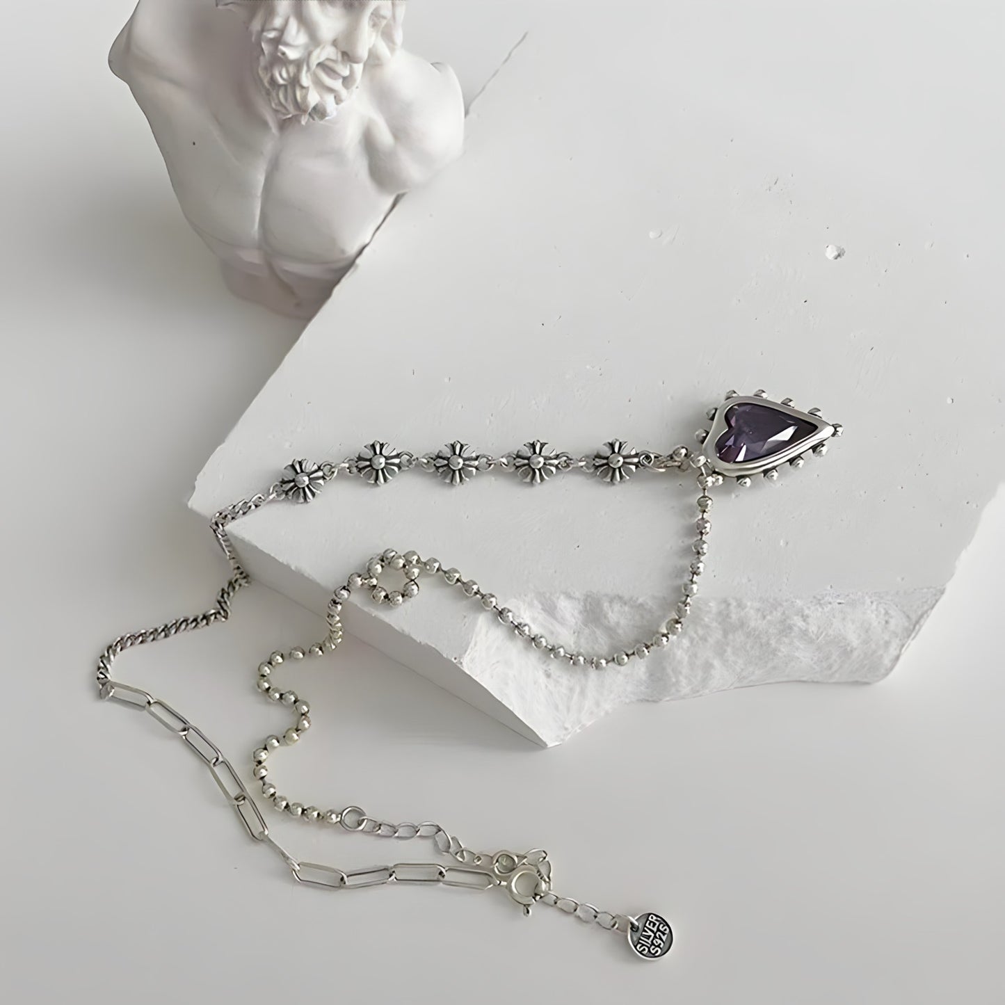 Collar de Plata 925 - Morganita