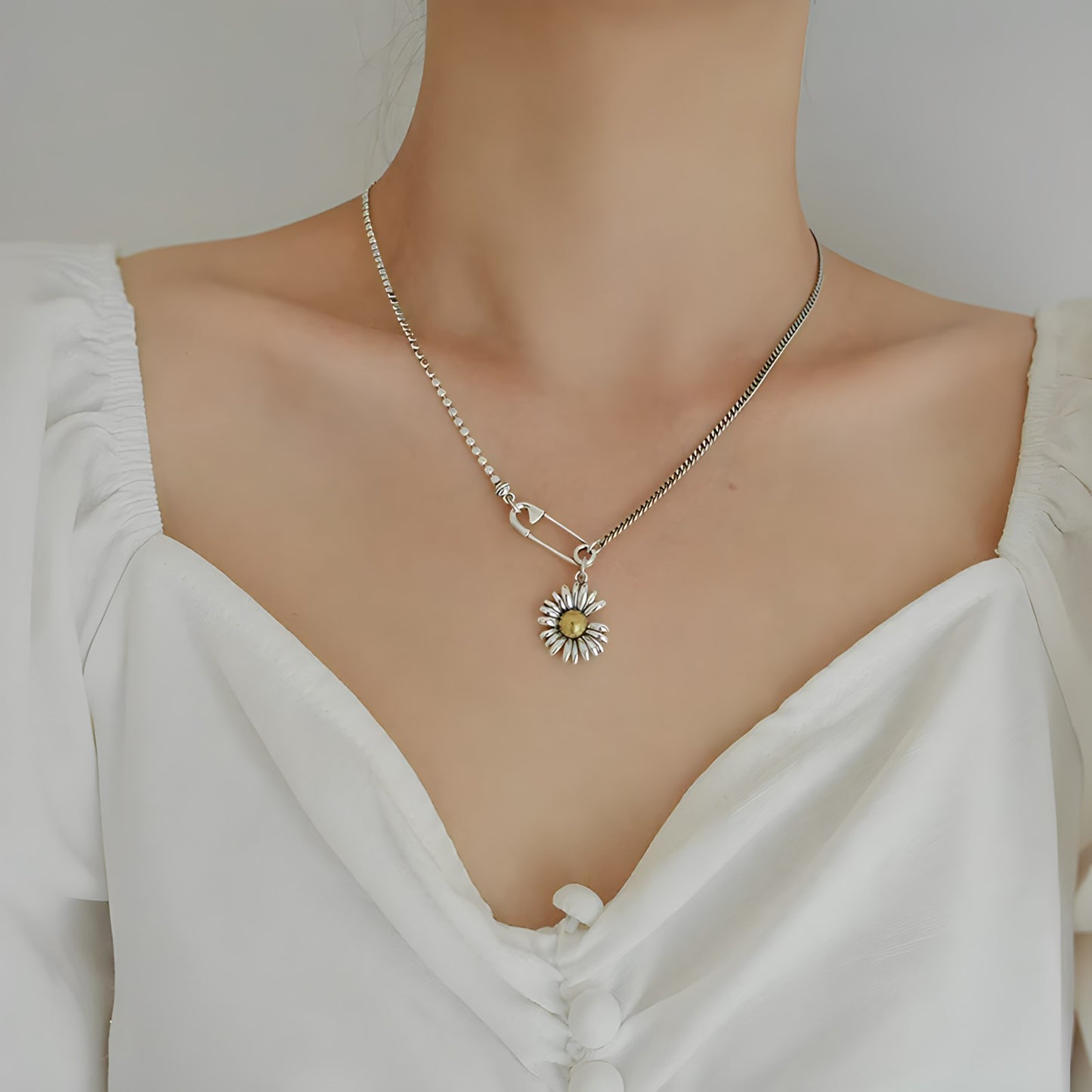 Collar de Plata 925 - Margarita