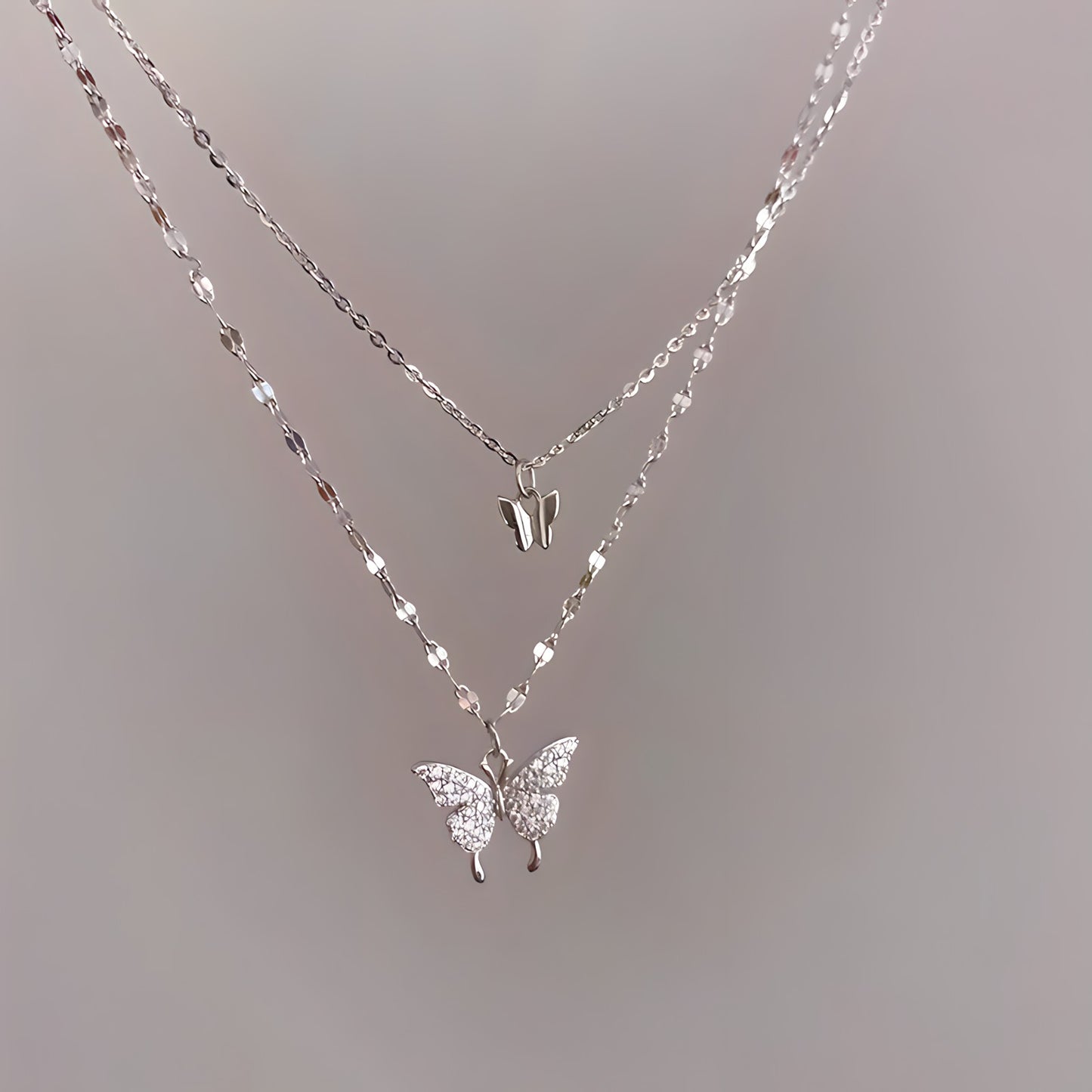 Collar de Plata 925 - Mariposas
