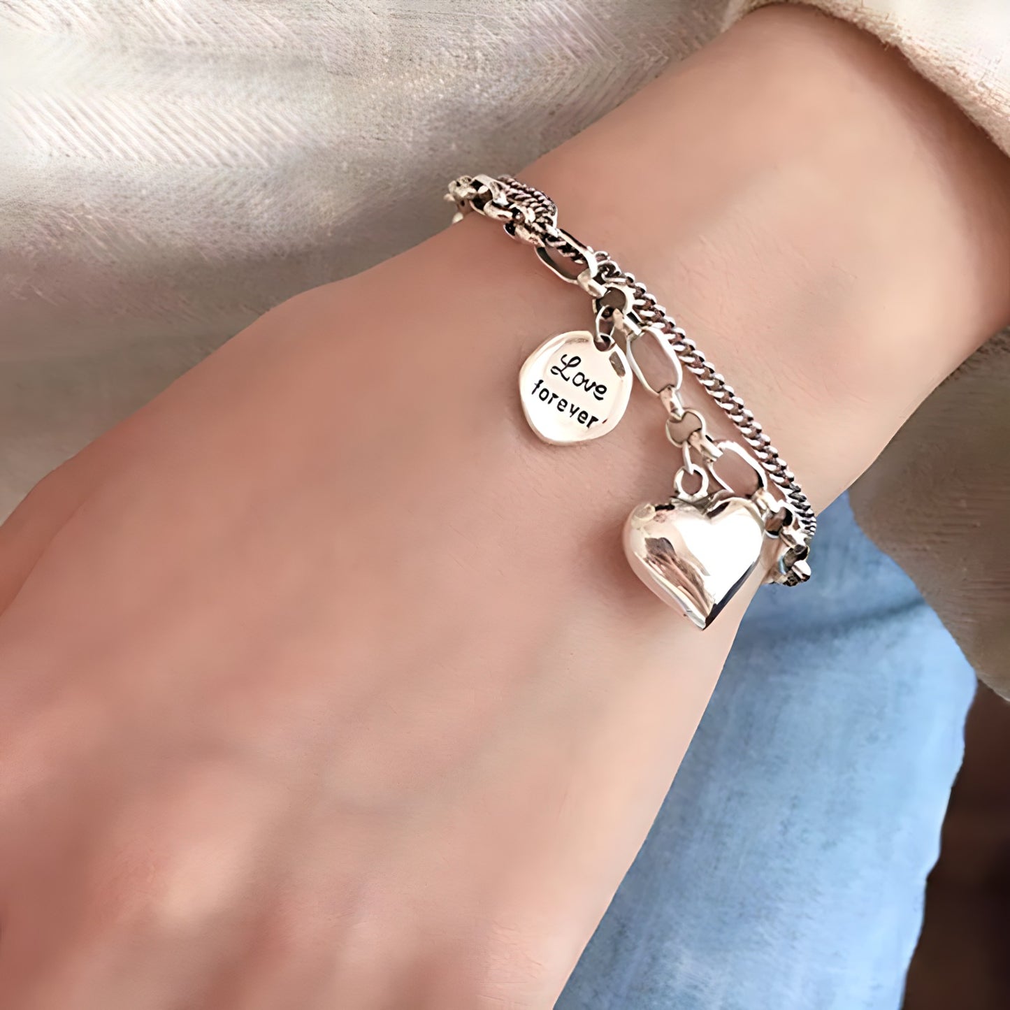 Pulsera de Plata 925 - Corazón Enamorado