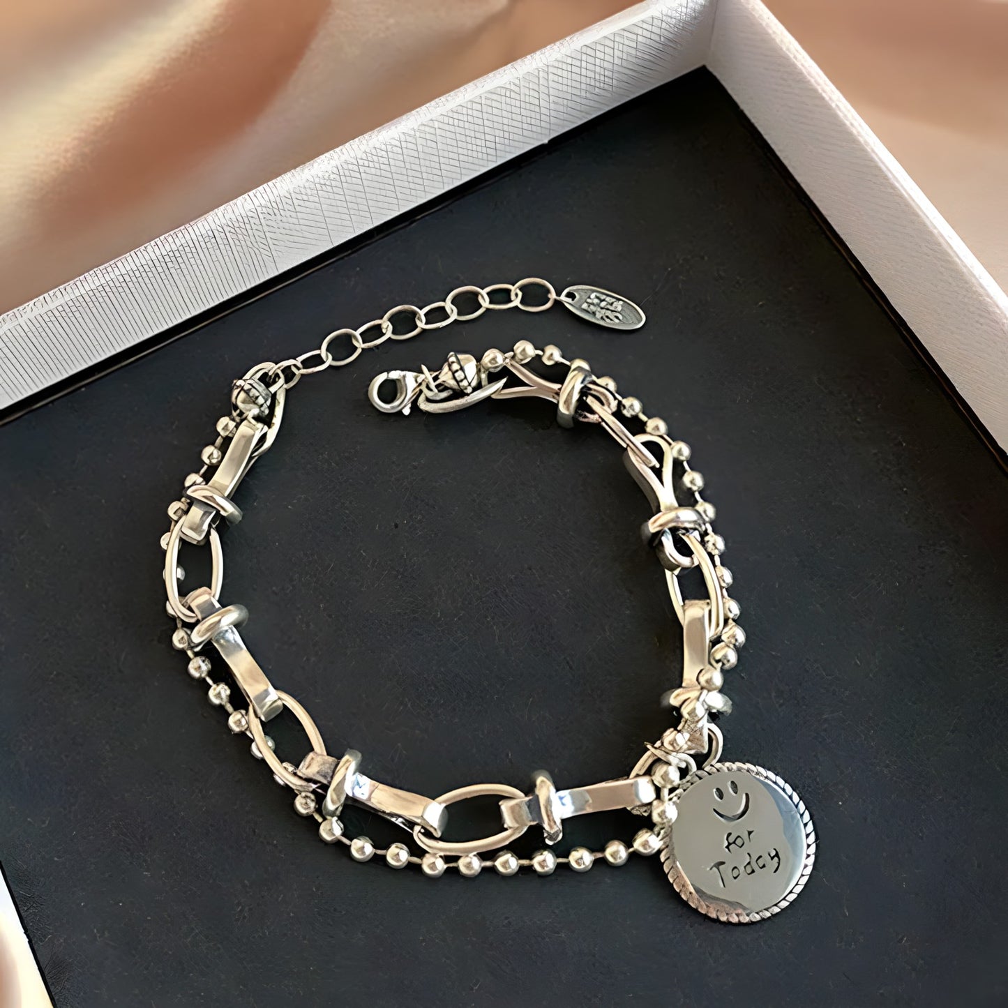 Pulsera de Plata 925 - Medalla
