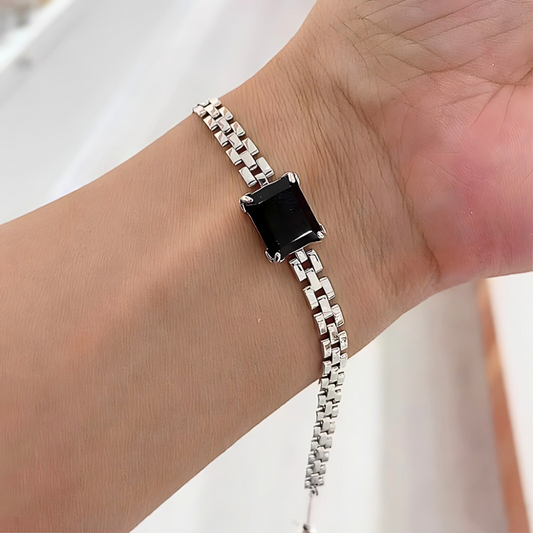 Pulsera de Plata 925 - Black Cubic