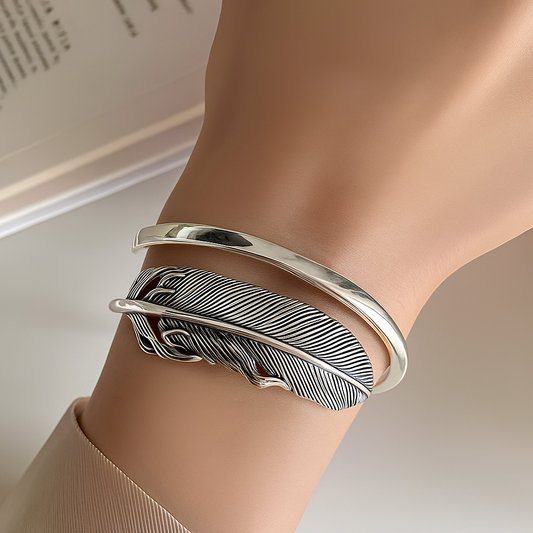 Pulsera de Plata 925 - Pluma