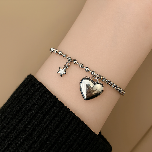 Pulsera de Plata 925 - Luna Heart
