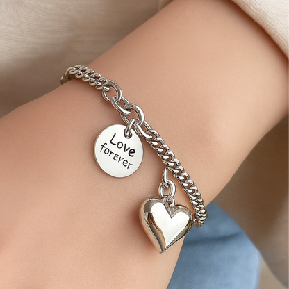 Pulsera de Plata 925 - Corazón Enamorado