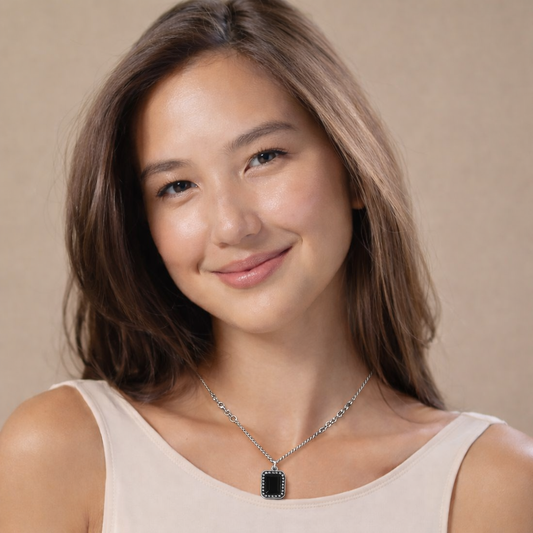 Collar de Plata 925 - Onix