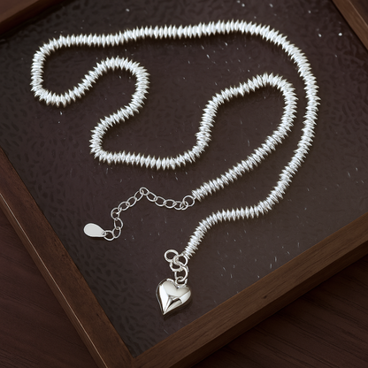 Collar de Plata 925 con colgante en forma de corazón - Alana