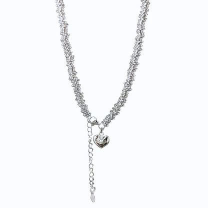 Collar de Plata 925 con colgante en forma de corazón - Alana