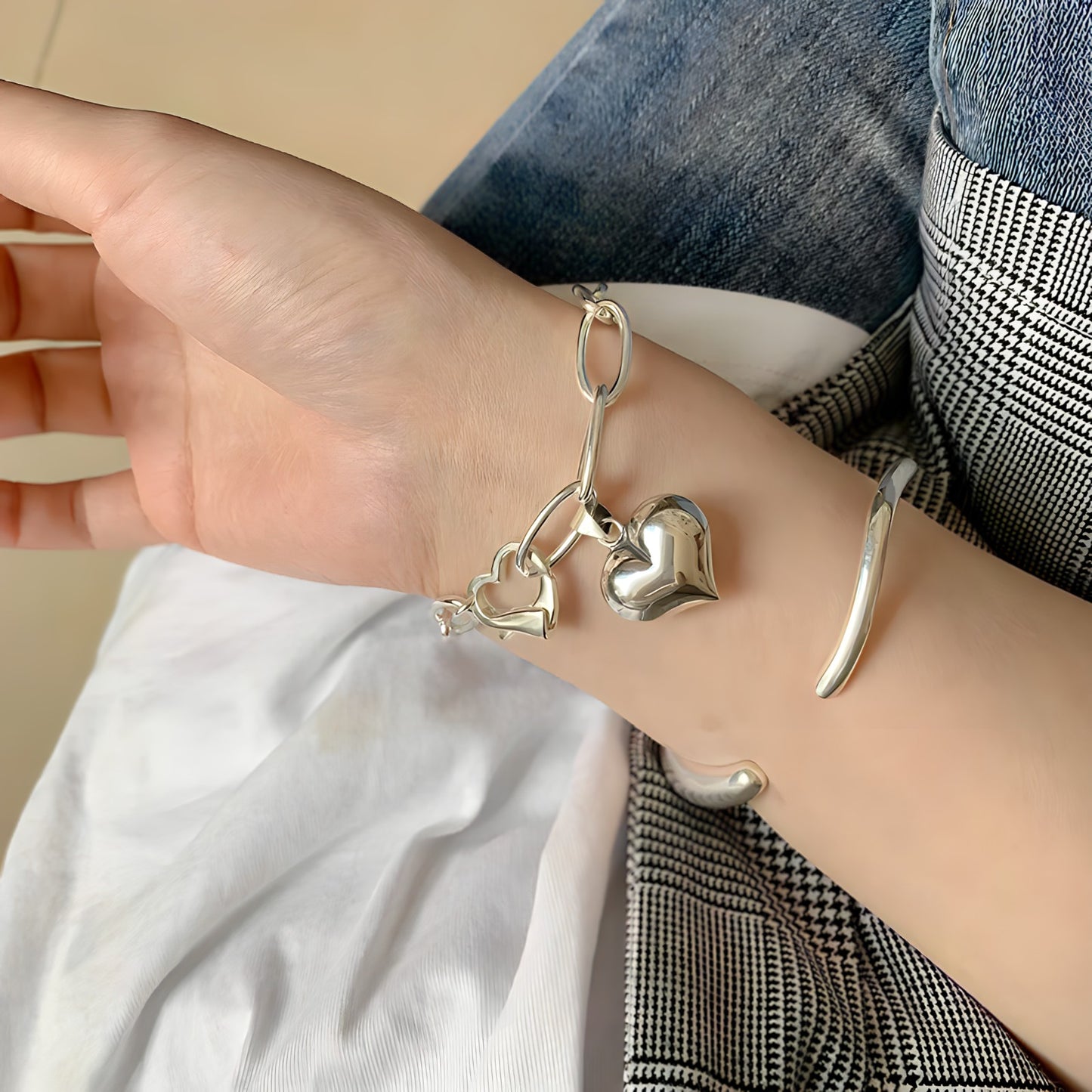 Pulsera de Plata 925 - Love Strong