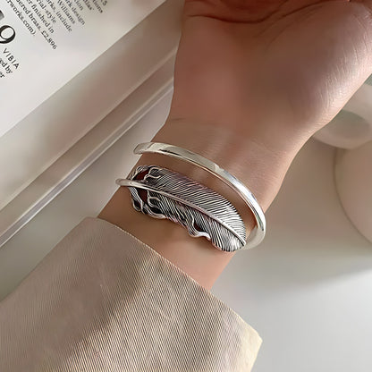 Pulsera de Plata 925 - Pluma