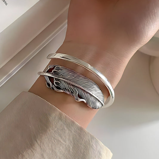 Pulsera de Plata 925 - Pluma