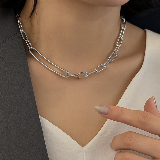 Collar de Plata 925 - Clock