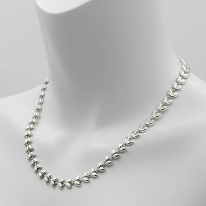 Collar de Plata 925 con cadena de hojas - Follaje
