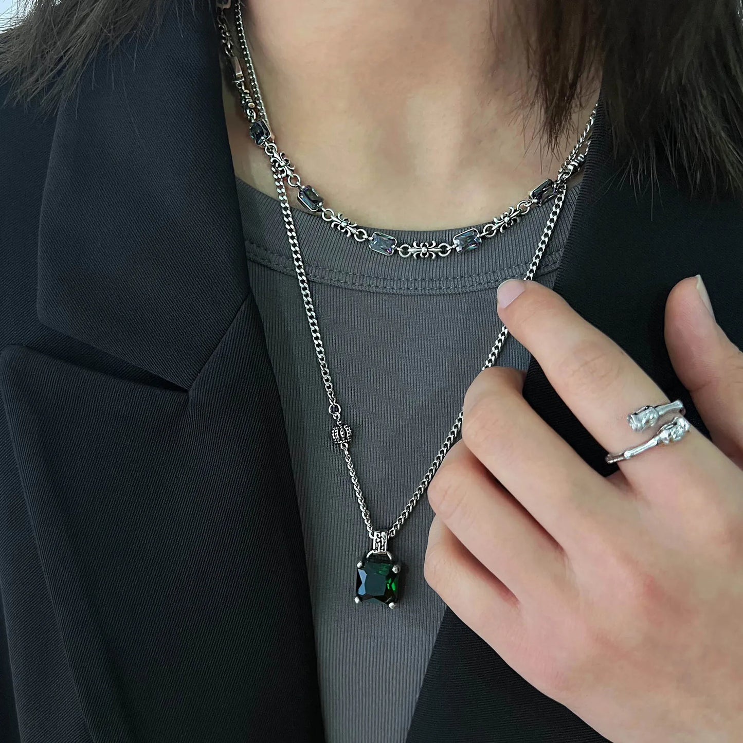 Collar de Plata 925 - Esmeralda