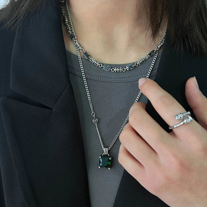 Collar de Plata 925 - Esmeralda