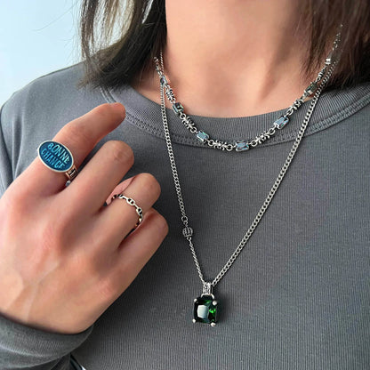 Collar de Plata 925 - Esmeralda