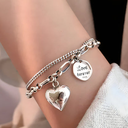 Pulsera de Plata 925 - Corazón Enamorado
