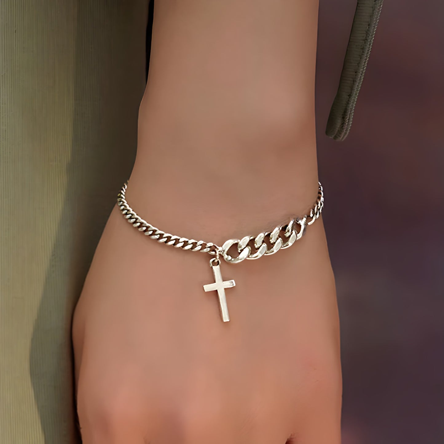 Pulsera de Plata 925 - Cruz