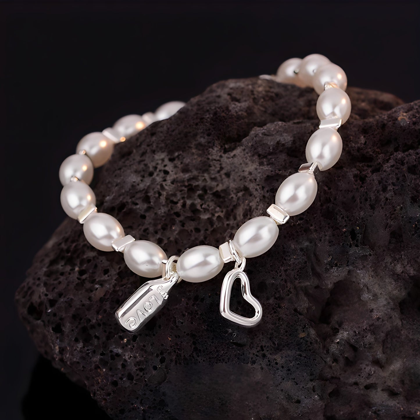 Pulsera de Plata 925 - Perlas